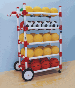 All Terrain Ball Cart – Sports Equipment Organizer | Easy Assembly | 44